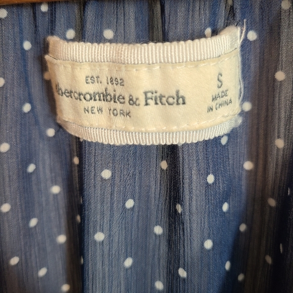 Abercrombie & Fitch Sheer Ruffled Polka Dot Blouse - Picture 5 of 8